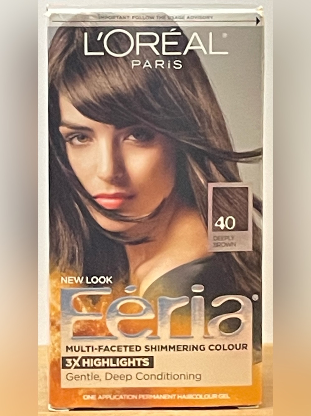 L'Oreal Feria Multi-Faceted Shimmering Hair Color — 40 Deeply Brown